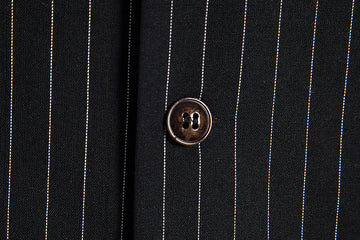 Black Men's Formal Striped Single Breasted Buttons Retro Vest