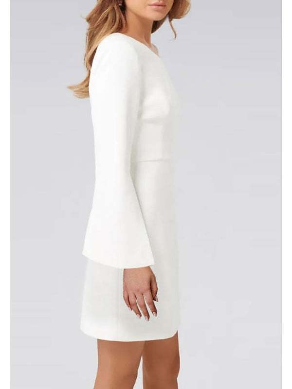 Sheath/Column One Shoulder Long Sleeve Homecoming Dresses
