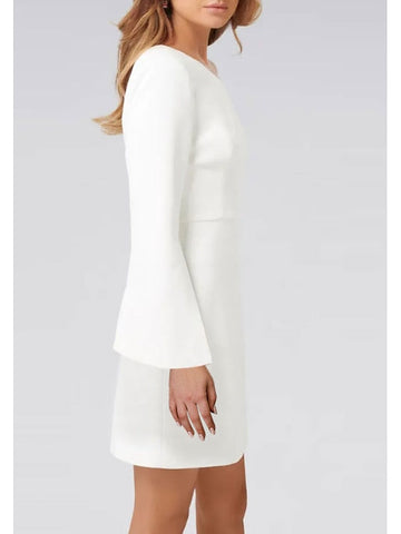 Sheath/Column One Shoulder Long Sleeve Homecoming Dresses