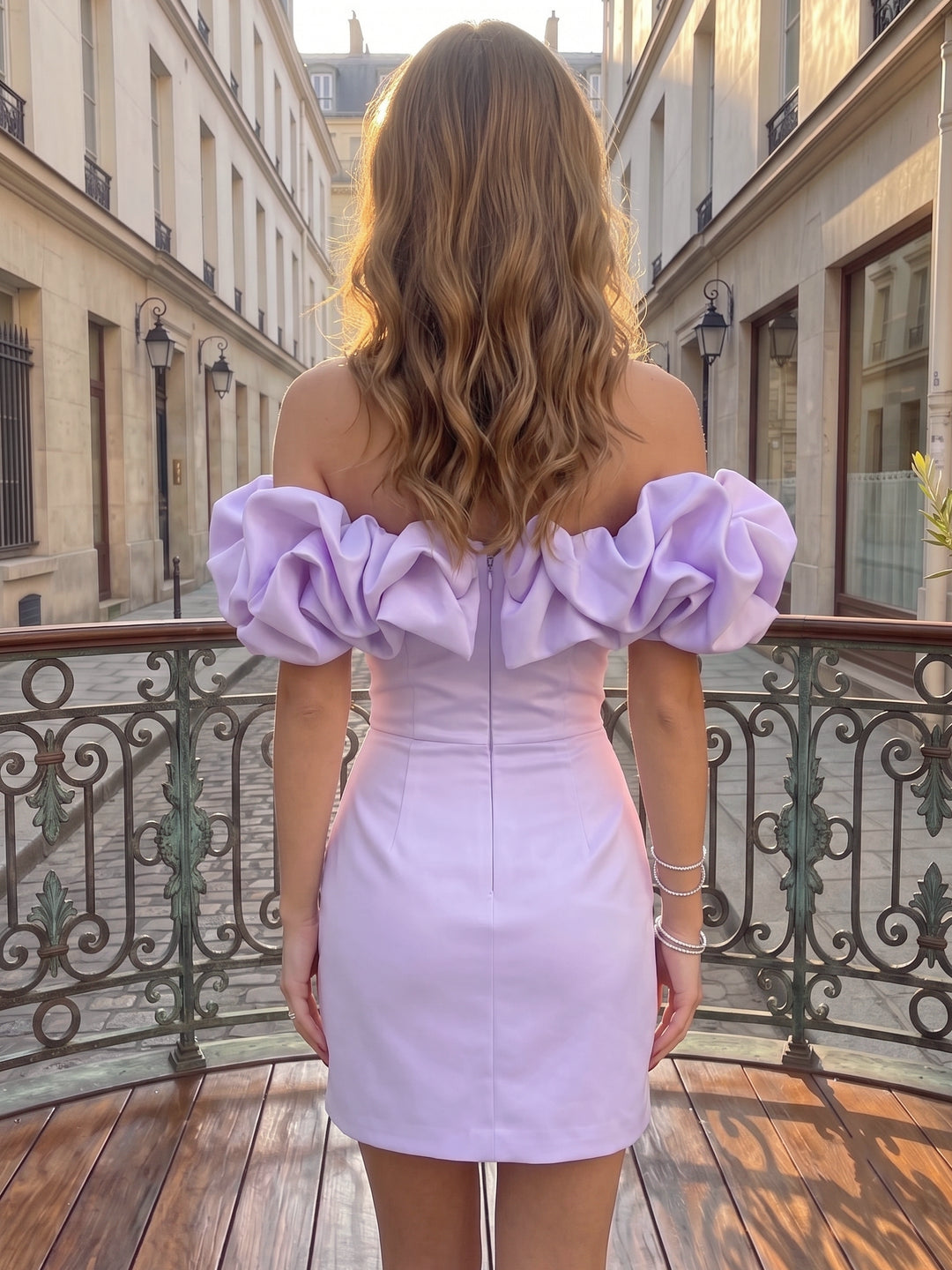 A-Line/Princess Homecoming Dress Elegant Ruffle Off-The-Shoulder Sleeveless Short/Mini Matte Satin Homecoming Dresses