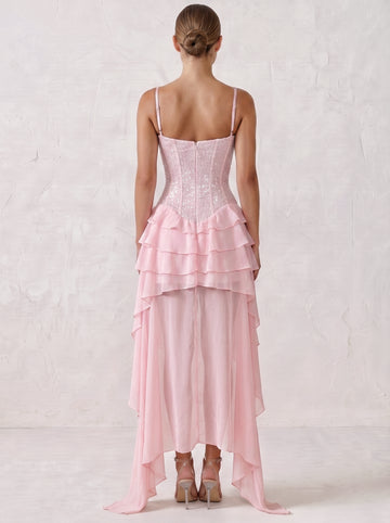 A-Line/Princess Spaghetti Straps Sequins Homecoming Dresses Sleeveless Short/Mini High-Low