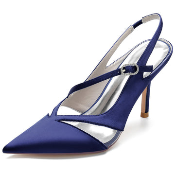 Women's Wedding Shoes Pointed Toe High Heel Unique Design Bridal Shoes