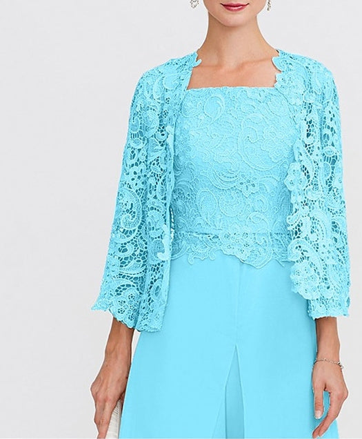 Women's Wedding Guest 3/4 Length Sleeves Floral Lace Bolero Coats / Jackets
