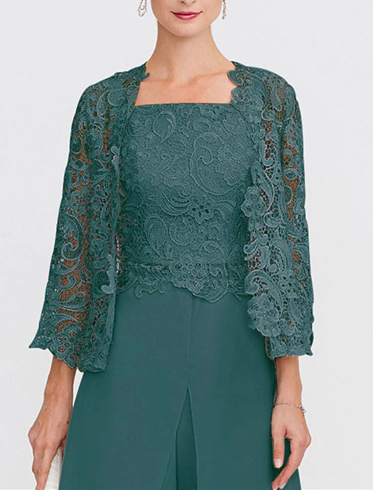 Women's Wedding Guest 3/4 Length Sleeves Floral Lace Bolero Coats / Jackets