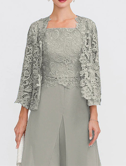 Women's Wedding Guest 3/4 Length Sleeves Floral Lace Bolero Coats / Jackets