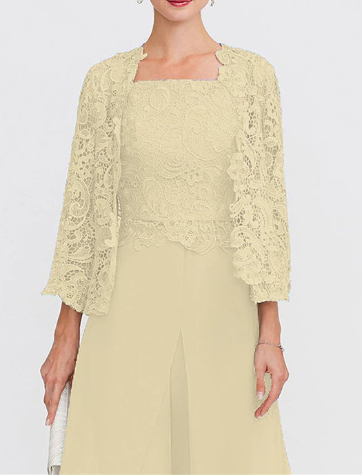 Women's Wedding Guest 3/4 Length Sleeves Floral Lace Bolero Coats / Jackets