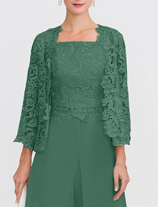 Women's Wedding Guest 3/4 Length Sleeves Floral Lace Bolero Coats / Jackets