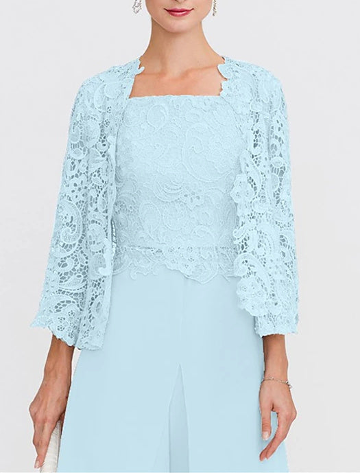 Women's Wedding Guest 3/4 Length Sleeves Floral Lace Bolero Coats / Jackets
