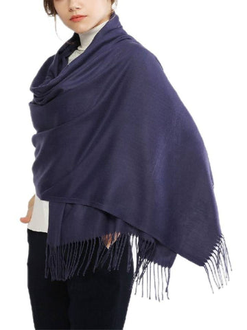 Women's Imitation Cashmere Pure Color Soft Winter Warm Wraps