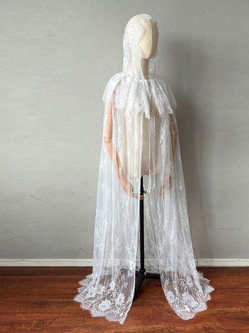 Women's Delicated Lace Solid Color Wedding Wraps