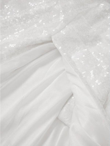 Mermaid Evening Gown Sequin Dress Prom Sweep / Brush Train  Sleeveless Off The Shoulder Satin with Slit Masquerade Dress