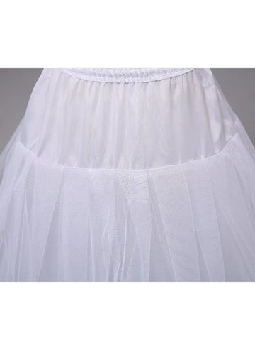 A-Line Slip Polyester Floor-Length 2 Tiers Petticoats