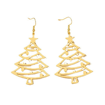 Women's Christmas Tree Alloy Earrings