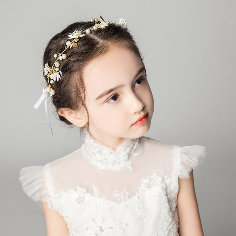 Children's Dress Accessories White Headband