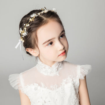 Children's Dress Accessories White Headband