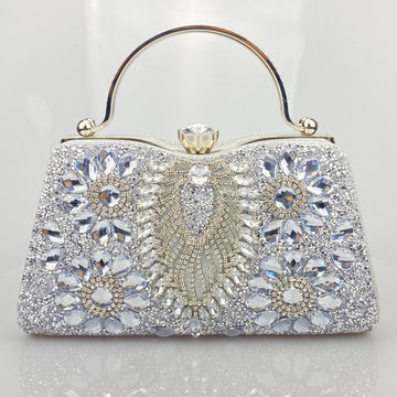 Imitation Diamond Shiny Hand Clutch Bags