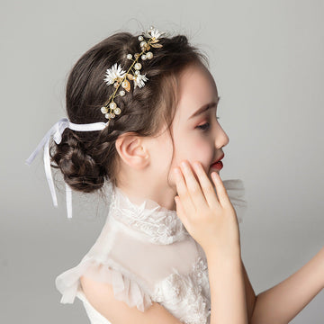 Children's Dress Accessories White Headband