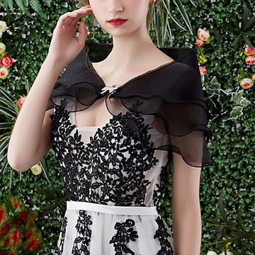 Elegant Luxury Sleeveless Polyester Wedding Wraps With Pure Color