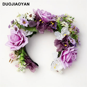Women's hairpin flower headband super fairy three-dimensional simulation flower headdress